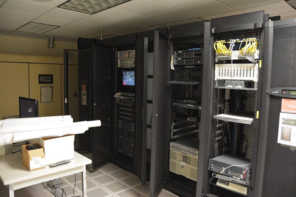 Server room infrastructure representing LogixScale production recovery and WordPress incident response engineering
